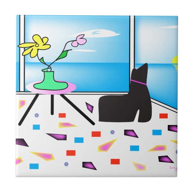 Funky Whimsical Colorful Miami, Gráfico (Frente)