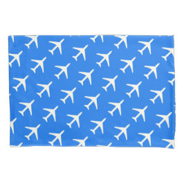 Funky White Plane Blue Background Aviation