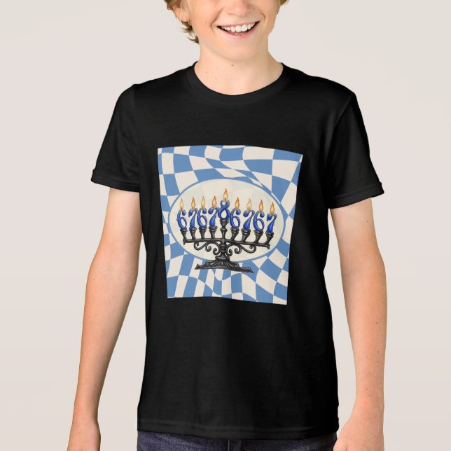Funny 67 Joke Hanukkah Unisex Shirt (Frente)
