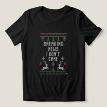 Funny Adult Ugly Christmas Sweater Breaking news i