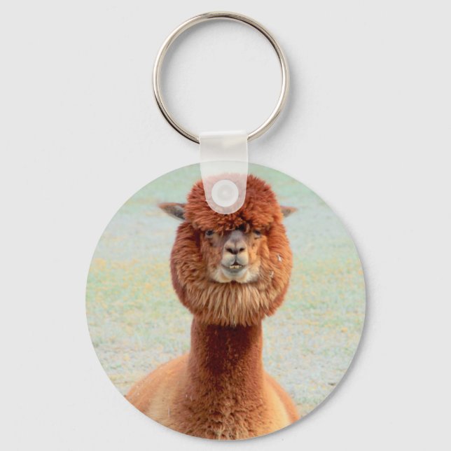 Funny Alpaca Chaveiro (Frente)
