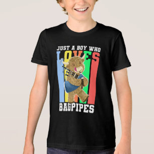 Funny Bagpipe Scottish Highland Cow