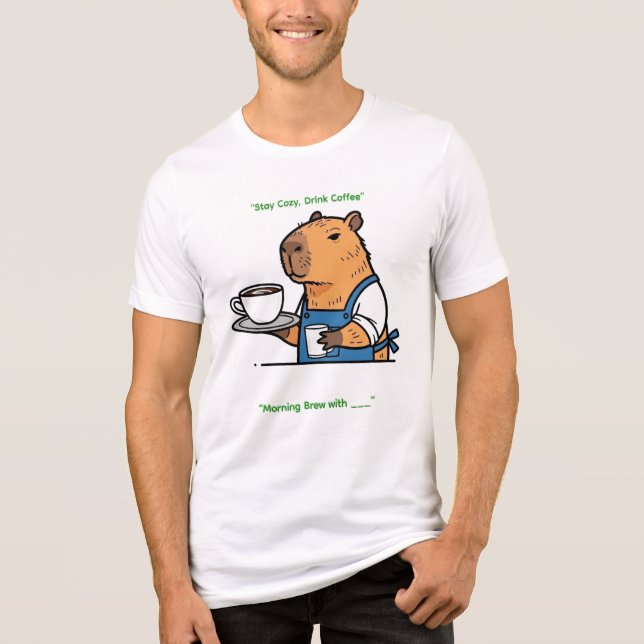  Funny Barista Capybara Shirt (Frente)