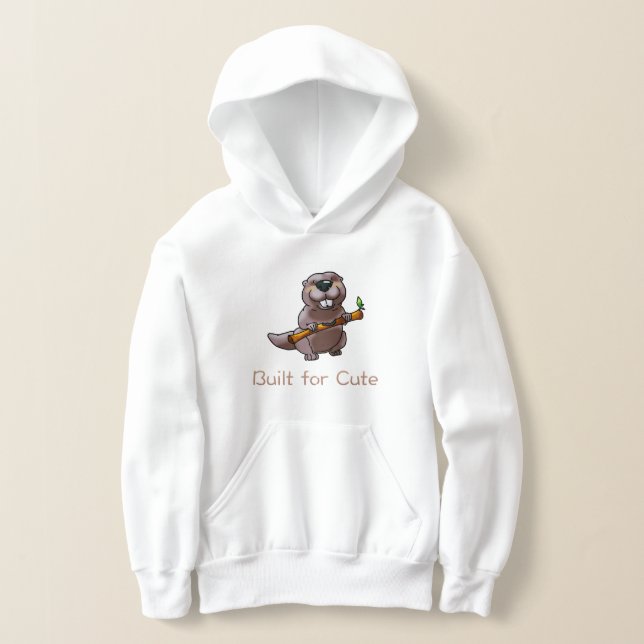 Funny Beaver Cartoon – Built for Cute (Postura )