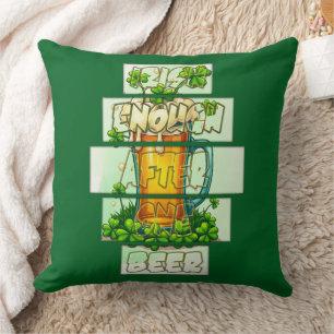 Funny Beer St Patrick’s Day Shirt – almofada