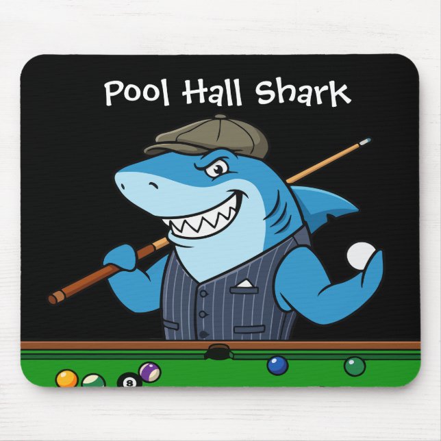 Funny Billiards Fanatic Cool Computer Mouse Pads (Frente)