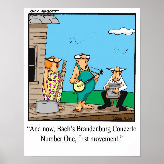 Funny Brandenburg Concerto Poster (Frente)
