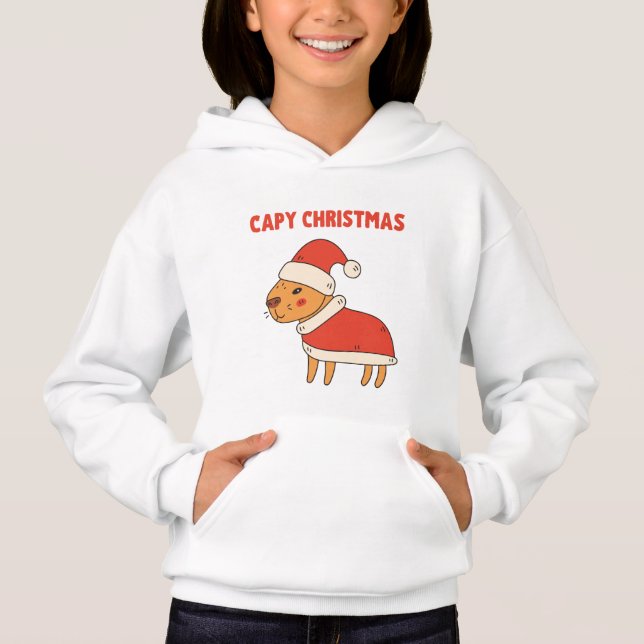 Funny Capybara Papais noeis Capy Christmas (Frente)