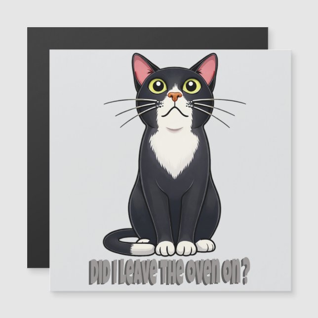 Funny Cat Anxiety – Did I Leave the Oven On (Frente/Verso)