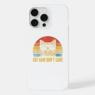 Funny Cat Hair Don't Care Card for Cat Lovers