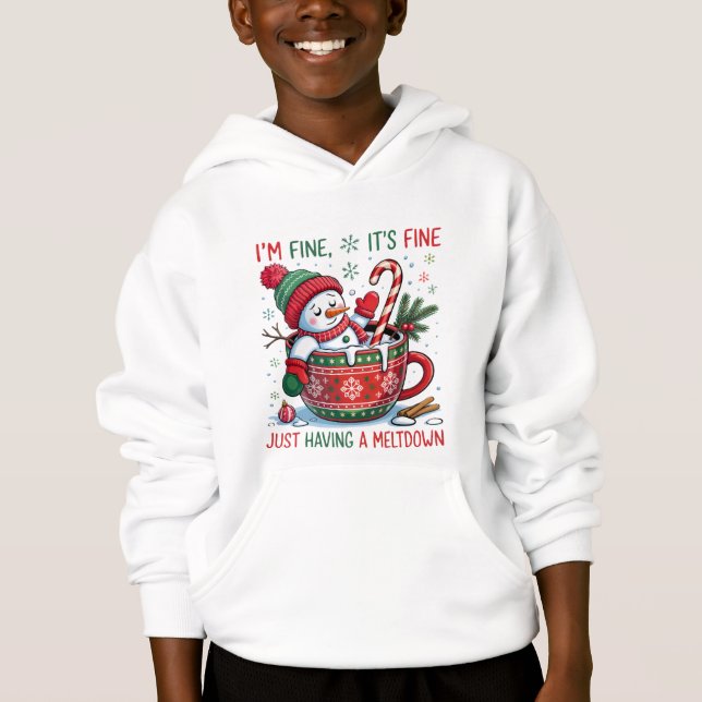 Funny Christmas Snowman Sweatshirt (Frente)