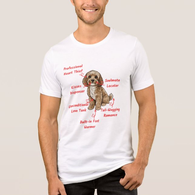 Funny Cockapoo Anatomy - Unique Valentine Gift (Frente)
