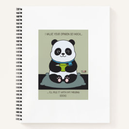 Funny Custom Sarcastic Panda Opinion Coworker Gift