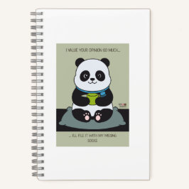 Funny Custom Sarcastic Panda Opinion Coworker Gift