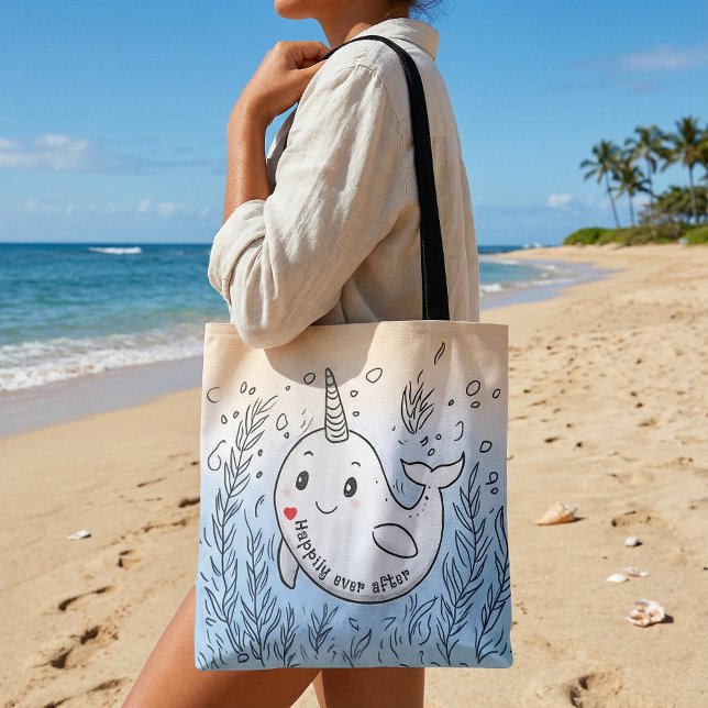 Funny cute cartoon drawing illustration  tote bag (Criador carregado)