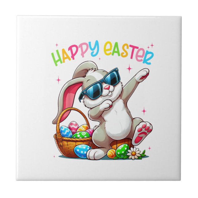 Funny Dabbing Bunny Easter Happy Easter for Boys G (Frente)