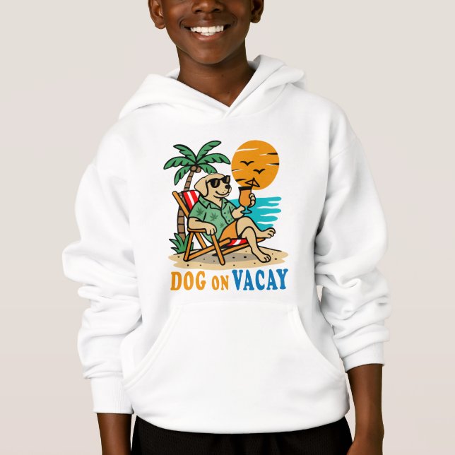 Funny Dog on Vacation T-Shirt | Cute Summer (Frente)