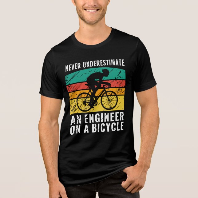 Funny Engineer Tee for Dad, Engineer Cyclist Gift (Frente)