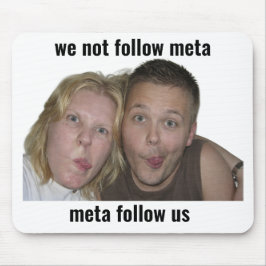 Funny Gamer Meme Mouse Pad Não Seguimos o Meta