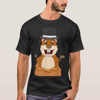Funny Groundhog Day Phil Groundhog Lover Top Hat S