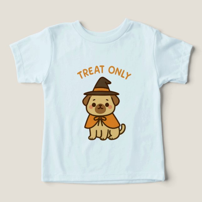 Funny Halloween tee with cartoon dog (Design frontal)