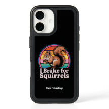 Funny I Brake For Squirrels Gift Animal Lovers