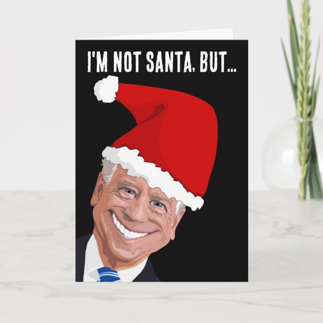 FUNNY JOE BIDEN AMES CRIANÇAS CARTÕES DE NATAL (Frente)