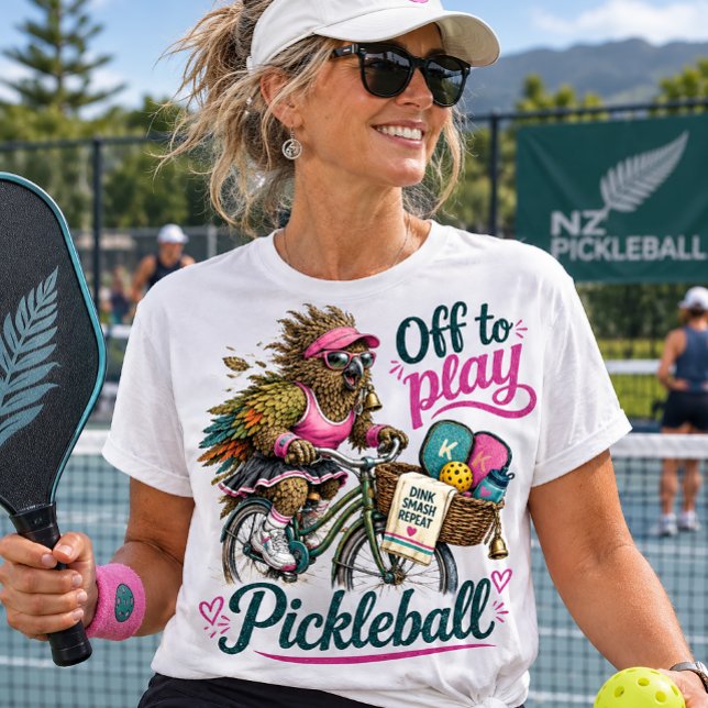 Funny Kea Bird Off To Play Pickleball (Criador carregado)