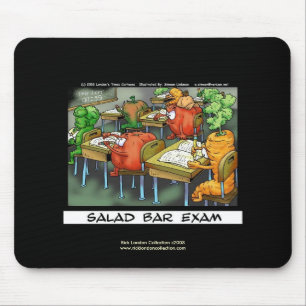 Funny Lawyer Cartoon Mouse Pad "Exame da Salada Ba