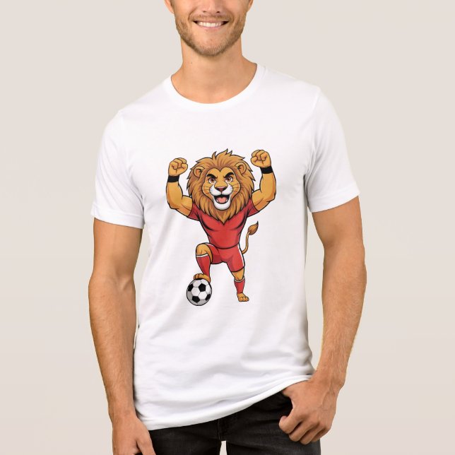 Funny Lion King plays football (Frente)
