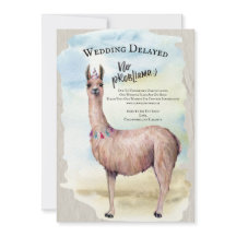 Funny Llama Wedding Adiou Convite
