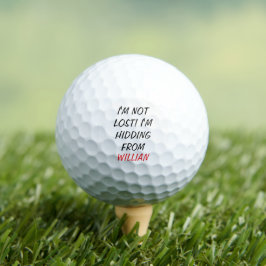 Funny Lost Ball Custom Name Golf Ball