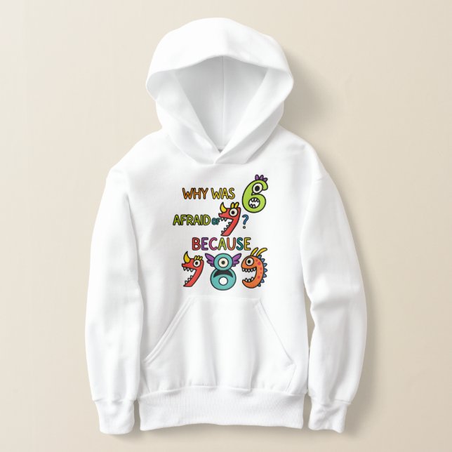 Funny Maths Numbers Hoodie for Kids (Postura )