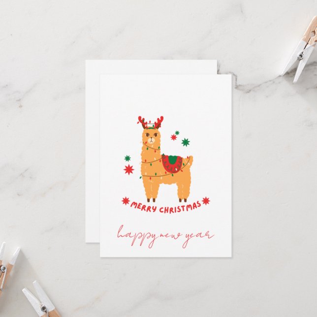  funny noel cartoons santa card (Frente/Verso In Situ)