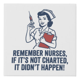 Funny Nurse Charting Quote Vintage Retro Nursing