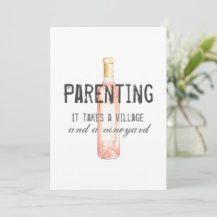Funny Parenting Village and Vineyard Quote  