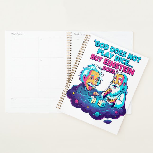 Funny Physics Agenda - Einstein Plays Dice - Scien (Exibição)