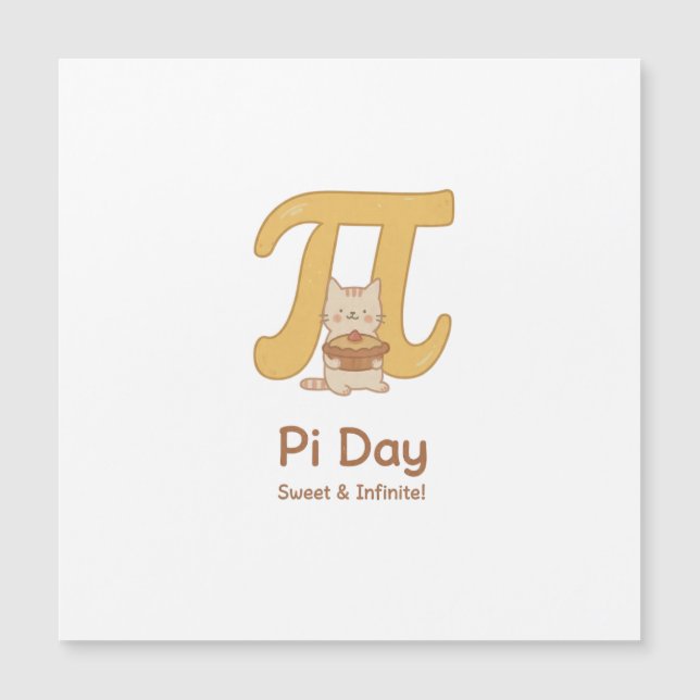 Funny Pi Day Animal with Pie – Math Lover Gift (Frente)