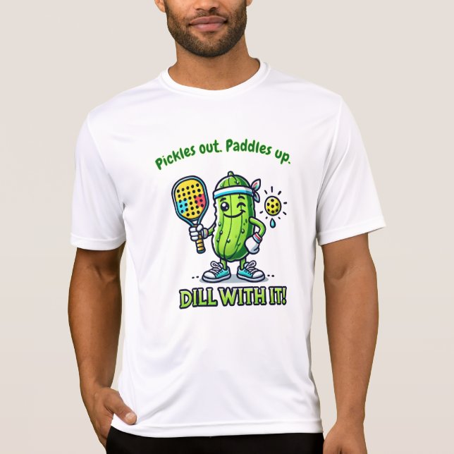 Funny Pickleball Mens Player Tshirts Tops (Frente)