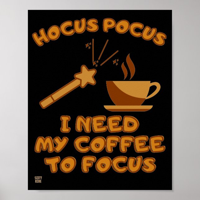 funny poster  "HOCUS POCUS.." (Frente)