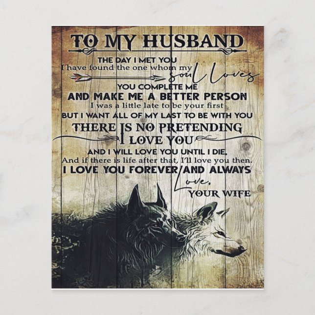 Funny Quotes To My Husband | Gift For Husband | (Frente)