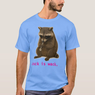 Funny Raccoon Fumando Uma Camisa De Tubagem