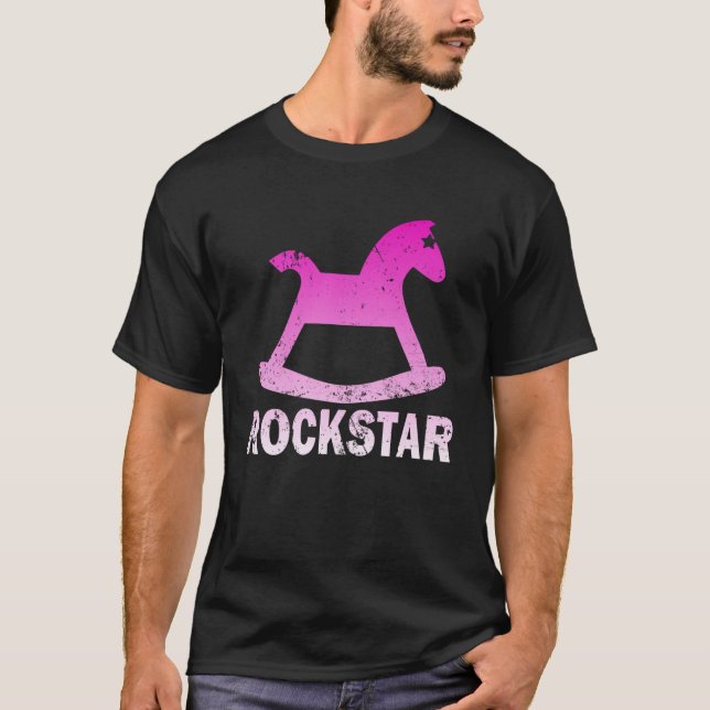 Funny Rockstar Rockstar Horse Pullover Hoodie (Frente)