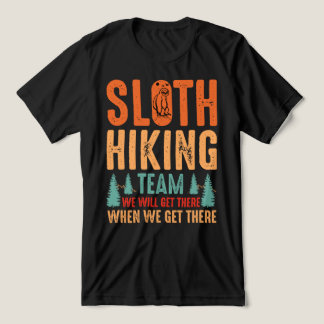 Funny Sloth Hiking Team Nature Outdoor Design