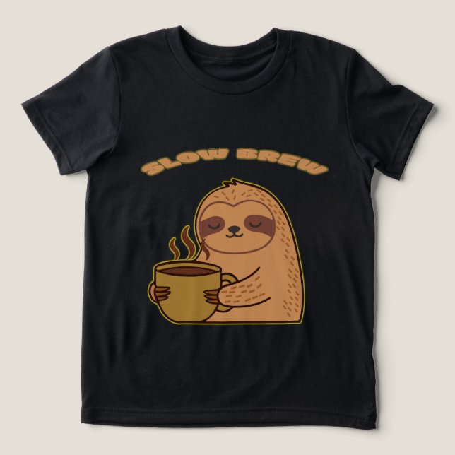 Funny Slow Brew Sloth Shirt (Design frontal)