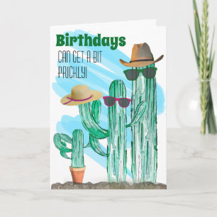 Funny Southwest Watercolor Cactus Modelo