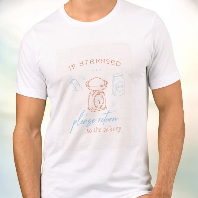 Funny Stressed Baking Therapy Baker Gift Shirt (Criador carregado)