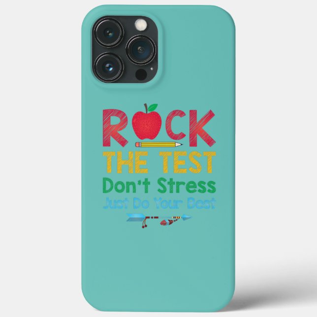 Funny Teacher Rock The Test Don't Stress Just Do (Verso)