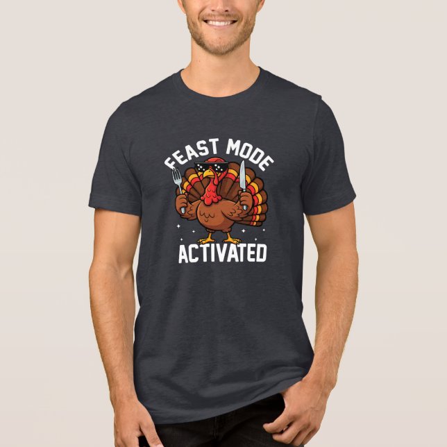 Funny Thanksgiving Turkey T-Shirt (Frente)