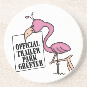 Funny Trailer Park Sandstone Porta copos